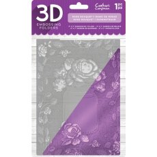 Crafter's Companion 5' x 7' 3D Embossing Folder - Rose Bouquet