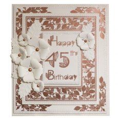 Phill Martin Sentimentally Yours Lavish Leaves Stamps - Elegant Numbers