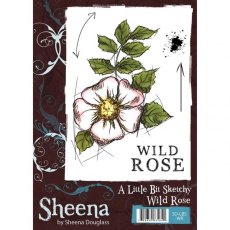 Sheena Douglass A Little Bit Sketchy A6 Stamp - Wild Rose