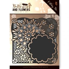 Jeanines Art Classic Butterflies & Flowers - Flower Frame Die JAD10020