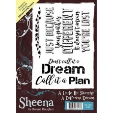 Sheena Douglass A Little Bit Sketchy A6 Stamp - A Different Dream