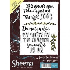 Sheena Douglass A Little Bit Sketchy A6 Stamp - The Right door