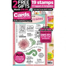 Simply Cards & Papercraft Magazine Issue 172 with FREE All Occasion Stamp Set