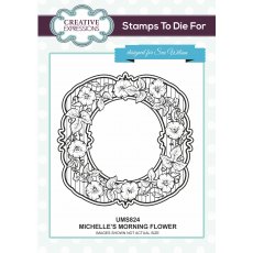 Sue Wilson Stamps To Die For Michelle's Morning Flower Pre Cut Stamp