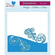 Crafter's Companion Embossalicious Embossing Folder 6x6 - Deco Swirl