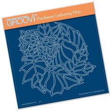Clarity Stamp Ltd Leafy Butterfly Round A5 Groovi Plate