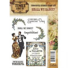 Crafters Companion Times Gone By Unmounted Rubber Stamp Shall We Dance?
