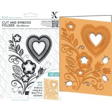 Docrafts Xcut Cut & Emboss Folder - Folk Heart