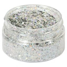 Cosmic Shimmer Holographic Glitterbitz - Silver Gems - 4 For £14.99