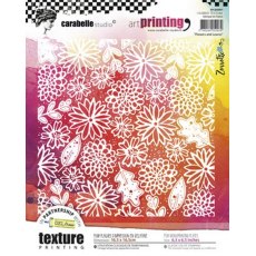 Carabelle Studio Art Printing Square : Flowers and Leaves by Zorrotte