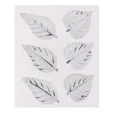 Dawn Bibby Creations - Clear Set of 6 Crystal Leaf Adhesives - (DBG01-CL)