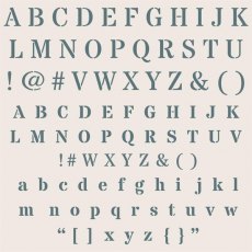 Phill Martin Sentimentally Yours 8 x 8 Stencil - Alphabet Essentials