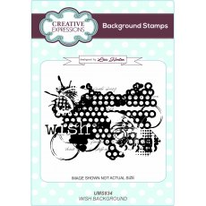 Creative Expressions Lisa Horton A6 Background Stamp - Wish