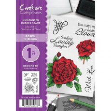 Ruth Norman A6 Rubber Stamps - Roses in Bloom