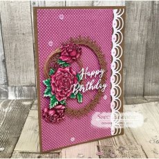 Ruth Norman A6 Rubber Stamps - Roses in Bloom