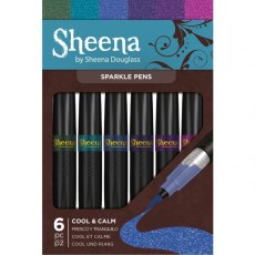 Sheena Douglass Sparkle Pens 6pk - Cool and Calm