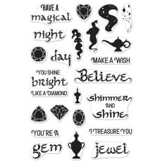 Hero Arts Magical Nights Messages Clear Stamp CM222