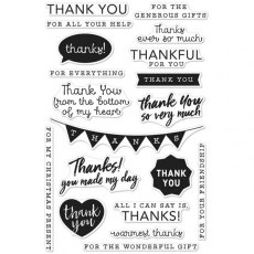 Hero Arts Thank You Messages Clear Stamp CM135