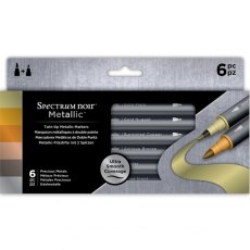 Spectrum Noir Metallic Markers - Precious Metals 6 Pen Pack