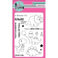 Pink and Main Clear A6 Stamp - Dinomite PM0166
