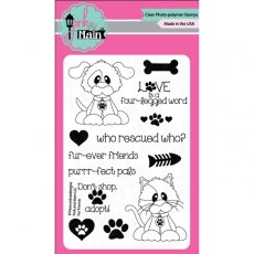 Pink and Main Clear A6 Stamp - Fur Friends PM0066