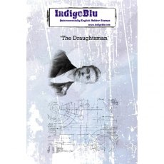 Indigoblu A6 Red Rubber Stamp by Kay Halliwell-Sutton - The Draughtsman