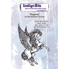 Indigoblu A6 Red Rubber Stamp by Kay Halliwell-Sutton - Pegasus