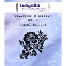 Indigoblu Red Rubber Stamp Collectors Edition - Number 8 - Floral Bouquet
