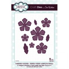 Creative Expressions Finishing Touches Perfect Peony Complete Petals Die Set by Sue Wilson