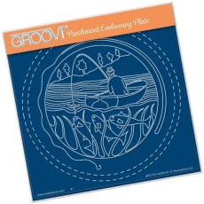 Clarity Stamp Ltd Fisherman Round A5 Square Groovi Plate