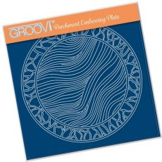 Clarity Stamp Ltd  Fairy Background Round A5 Square Groovi Plate