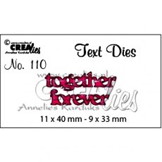 Crealies Text Dies - Together Forever CLTD110