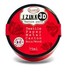 Aladine Izink 3D Texture Paste 75ml - Tomato 4 For £19.79