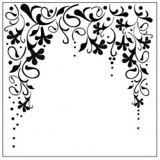 Imagination Crafts Stencil 6x6 - Arch of Flowers