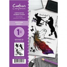 Donna Ratcliff A6 Unmounted Rubber Stamp - Unicorn Magic
