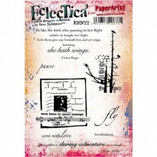 PaperArtsy A5 Cling Mounted Stamp Set - Eclectica³ - Sara Naumann - ESN22