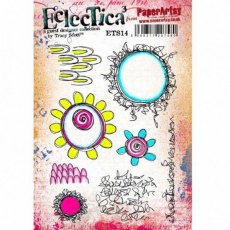 PaperArtsy A5 Cling Mounted Stamp Set - Eclectica³ - Tracy Scott - ETS14
