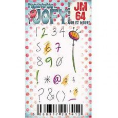 PaperArtsy Red Rubber Cling Mounted JOFY Collection Stamp - Mini JM64