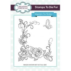 Creative Expressions Stamps to Die For Alexandra&#039;s Tea Rose Corners by Sue Wilson