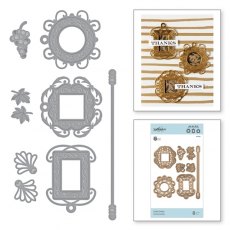 Spellbinders Shapeabilities Frame Charms Etched Dies Wine Country by Stacey Caron