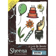 Sheena Douglass A Little Bit Sketchy A6 Unmounted Rubber Stamp - Quirky Accessories