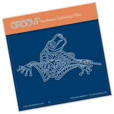 Claritystamp Ltd Tree Frog, Frog 1 A6 Square Groovi Baby Plate