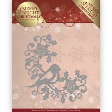Precious Marieke - Merry and Bright Christmas - Bird Corner Die