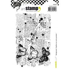 Carabelle Studio Cling Stamp A6 : Background : Papillons Sur Cartes Postales