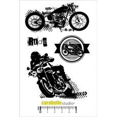 Carabelle Studio Cling Stamp A6 : Un ride A Motos