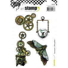 Carabelle Studio Cling Stamp A6 : Steampunk : L'effet papillon