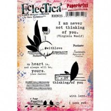 PaperArtsy Cling Mounted Stamp Set - Eclectica³ - Sara Naumann - ESN25