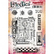 PaperArtsy Cling Mounted Stamp Set - Eclectica³ - E³ Seth Apter - ESA07