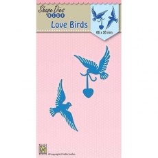 Nellie Snellen Shape Dies - 'Love Birds'