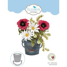 Elizabeth Craft Designs - Garden Notes - Galvanized Bucket 1525